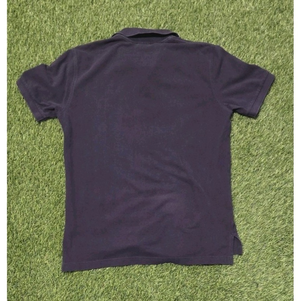 Men's Brooks Brothers Navy Blue Gold Logo Slim Fit Polo Shirt Size Large - Picture 4 of 7